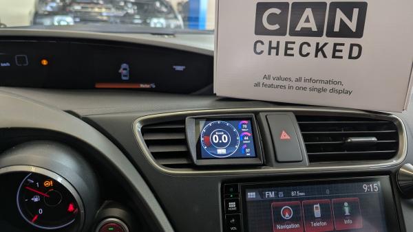 CANchecked MFD28 2.8" Display Honda Civic Type R FK2R